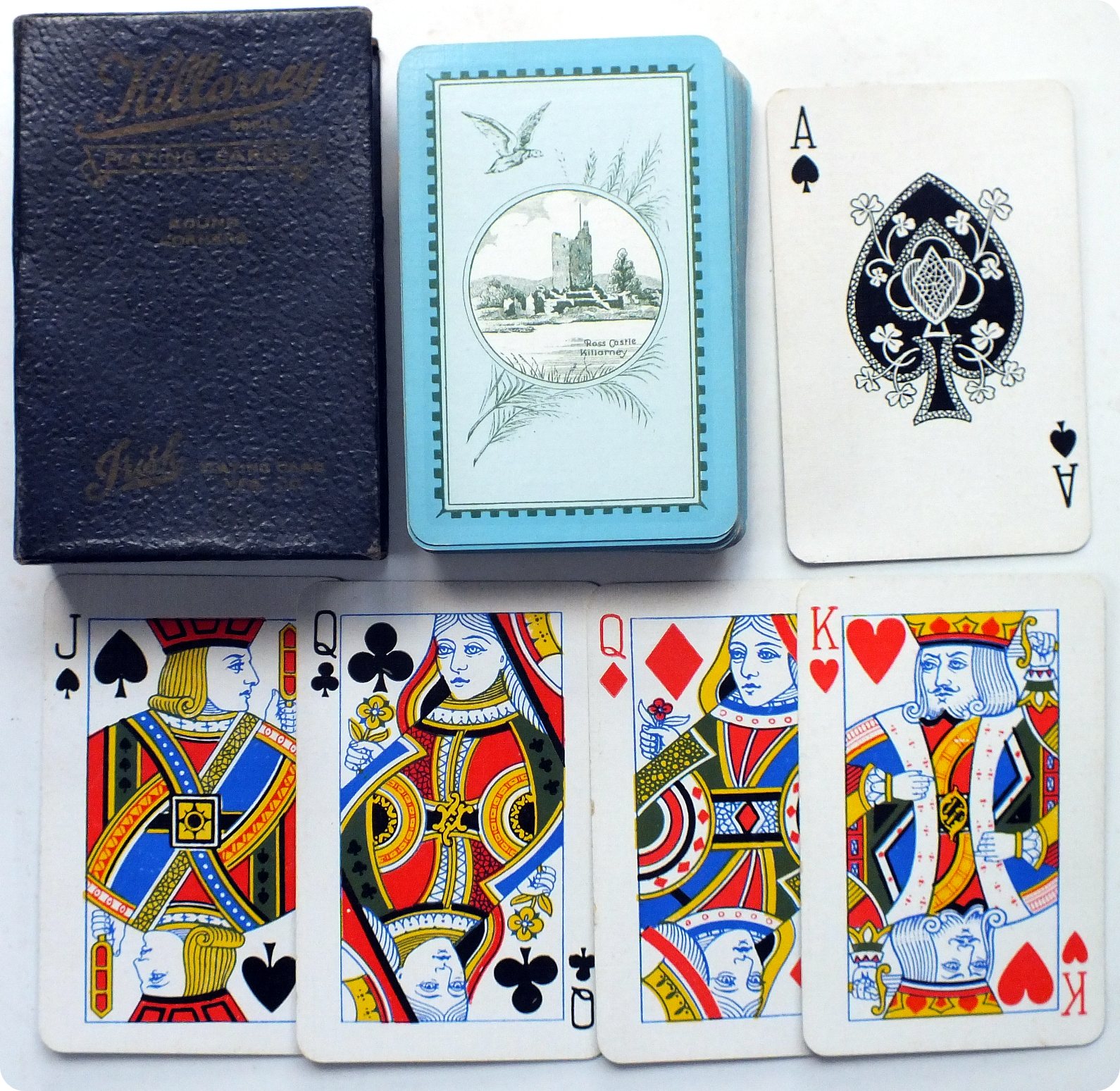 Killarney Series playing cards by the Irish Playing Card Mfg Co., c.1920 Killarney Series playing cards by the Irish Playing Card Mfg Co., c.1920