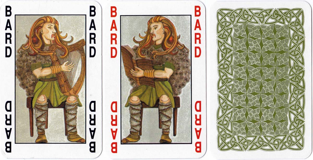 Irish Legendary playing cards designed by Rachel Arbuckle, 1990