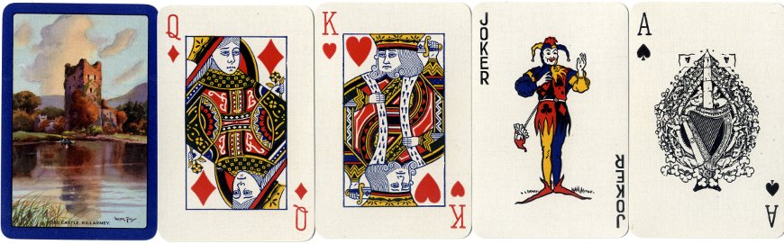 Ross Castle, Killarney, playing cards by Ormond Printing Co., c.1935-50