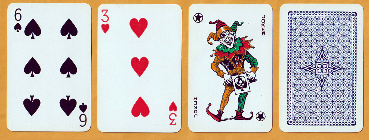 Revokno playing cards made by Ormond Ptg. Co. Ltd., Dublin, Ireland, c1935