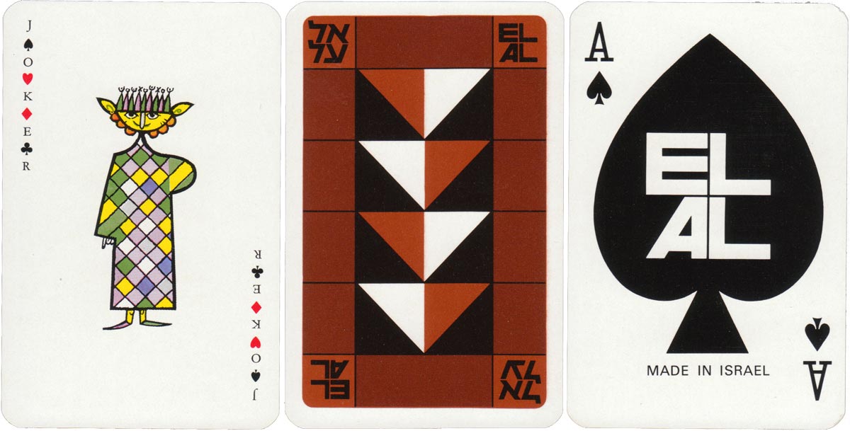 El Al Israel National Airlines by Lion Playing Cards, c.1970 El Al Israel National Airlines by Lion Playing Cards, c.1970