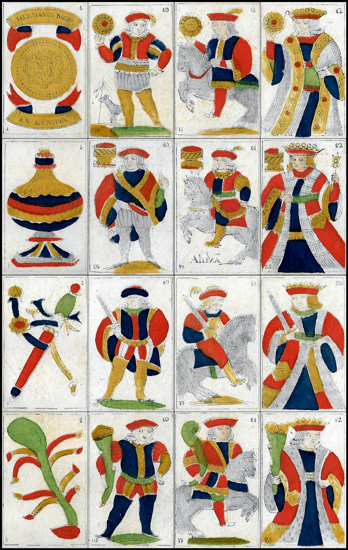 hybrid Spanish National pattern by Hermanos Bosio, Italy, early 19th century