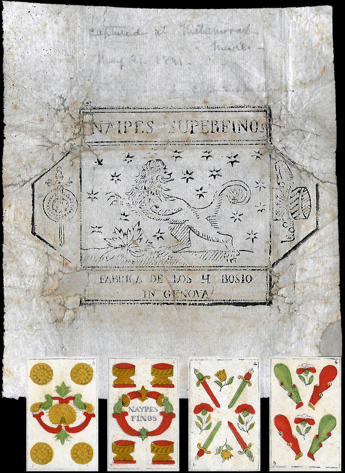 hybrid Spanish National pattern by Hermanos Bosio, Italy, early 19th century