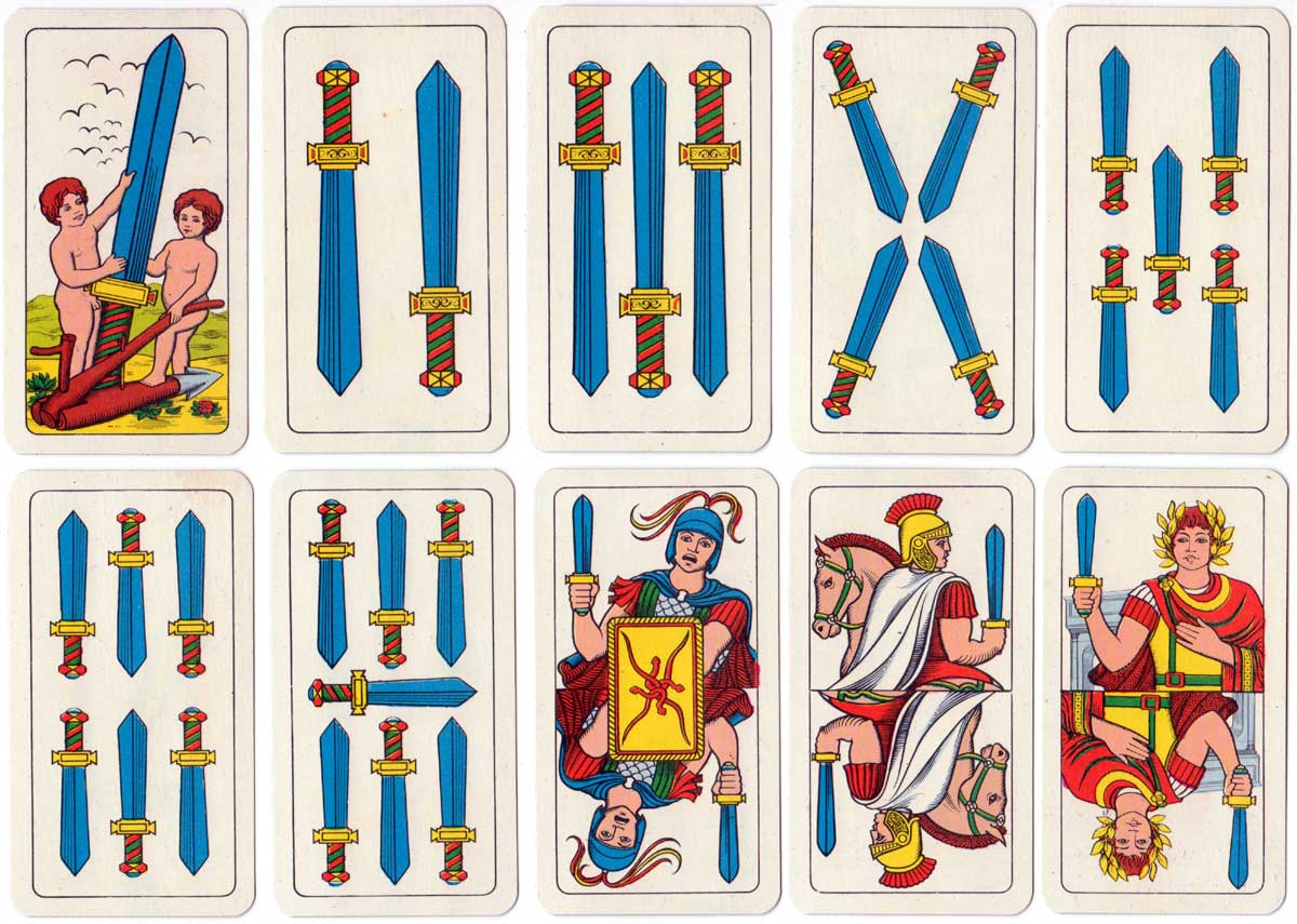 Carte Romane designed by Giorgio Pessione for Capitol Carta Roma, 1973 Carte Romane designed by Giorgio Pessione for Capitol Carta Roma, 1973