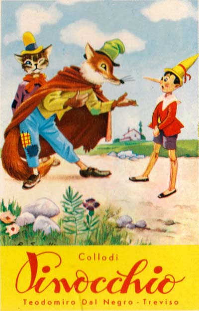 Pinocchio card game produced by Dal Negro, c.1980