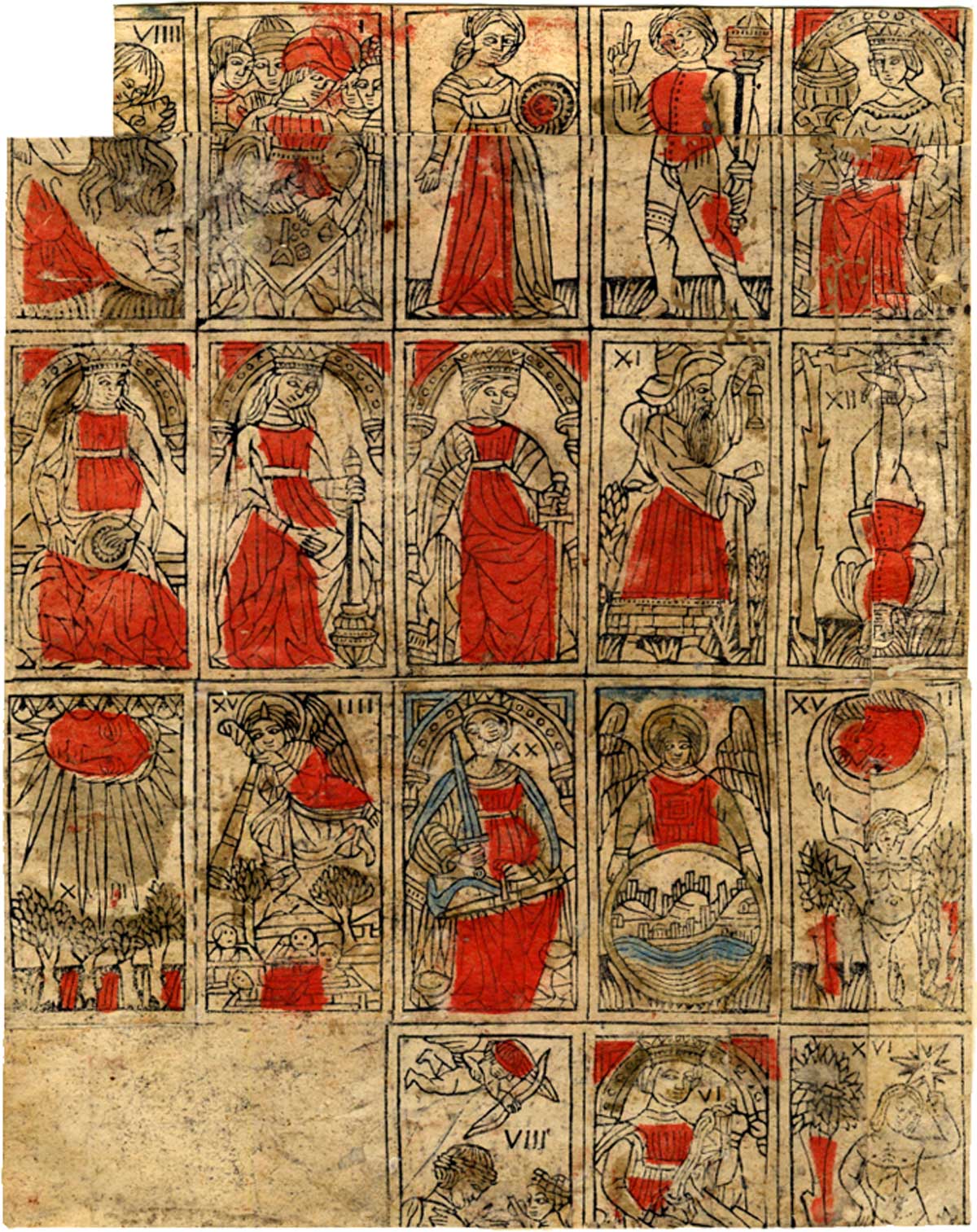 Early form of north Italian tarot cards