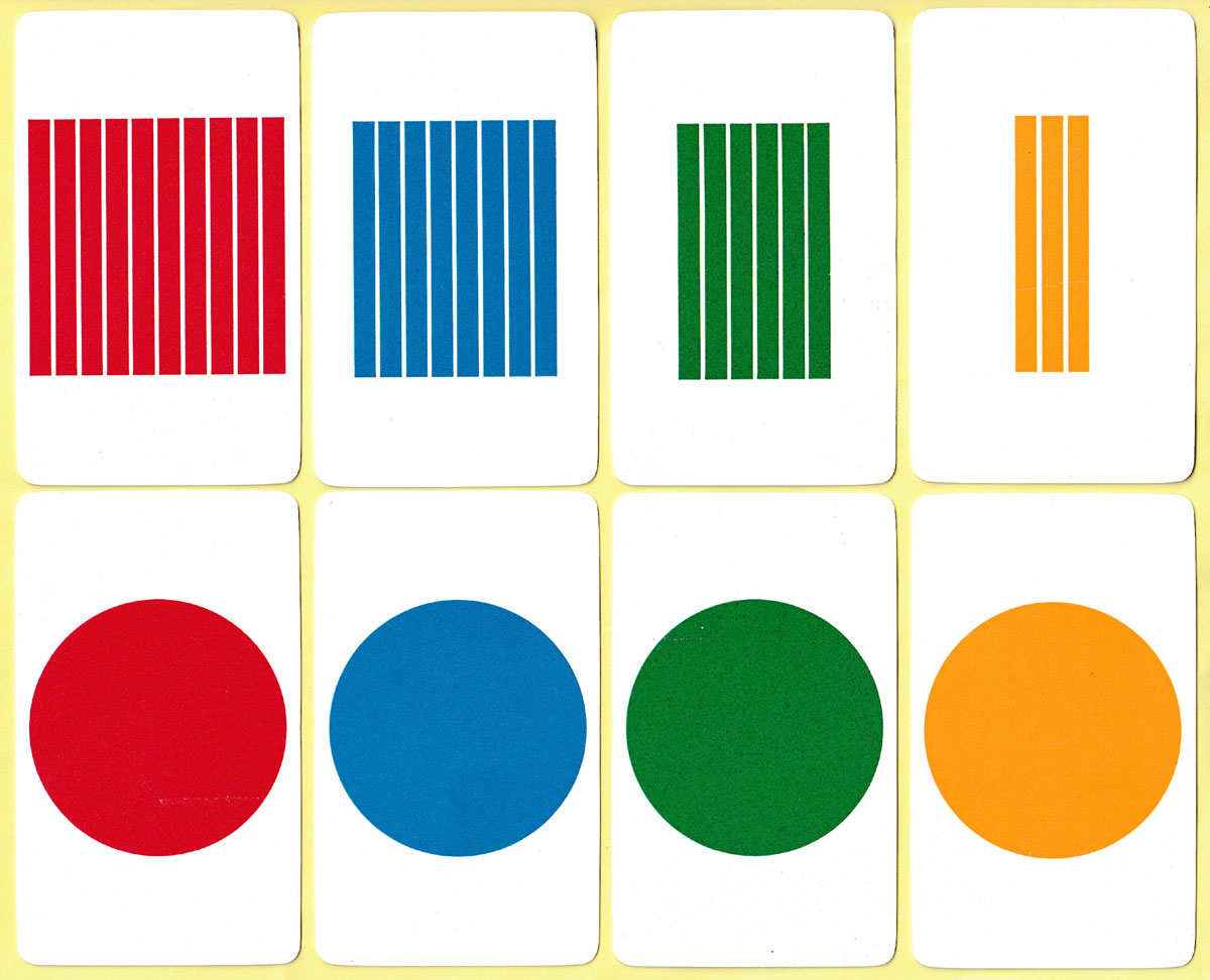 plastic cards with modern designs by Marcello Morandini, made by Plastic Cards, Milan, Italy, 197