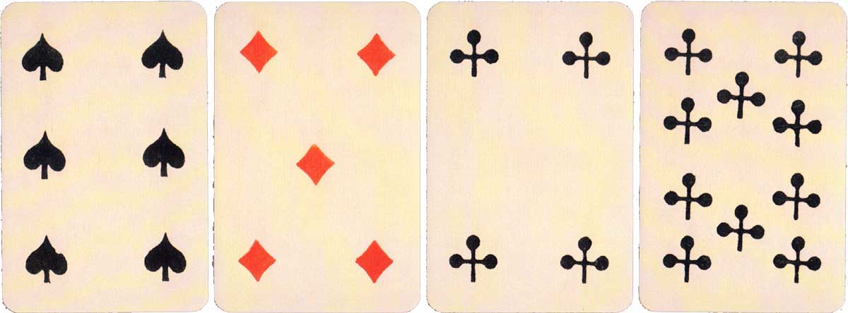 Facsimile of Swiss William Tell deck from c.1870 Facsimile of Swiss William Tell deck from c.1870