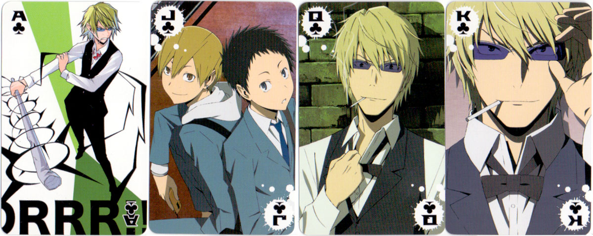 Durara!! anime playing cards, 2010