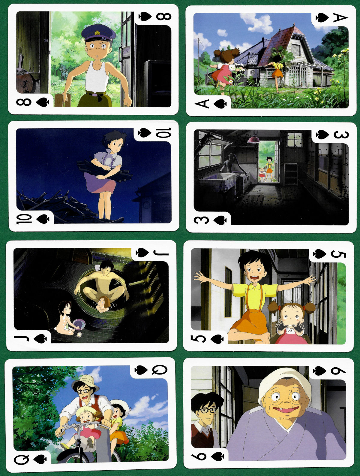 My Neighbor Totoro movie playing cards produced for Studio Ghibli by Ensky Co Ltd, 2010