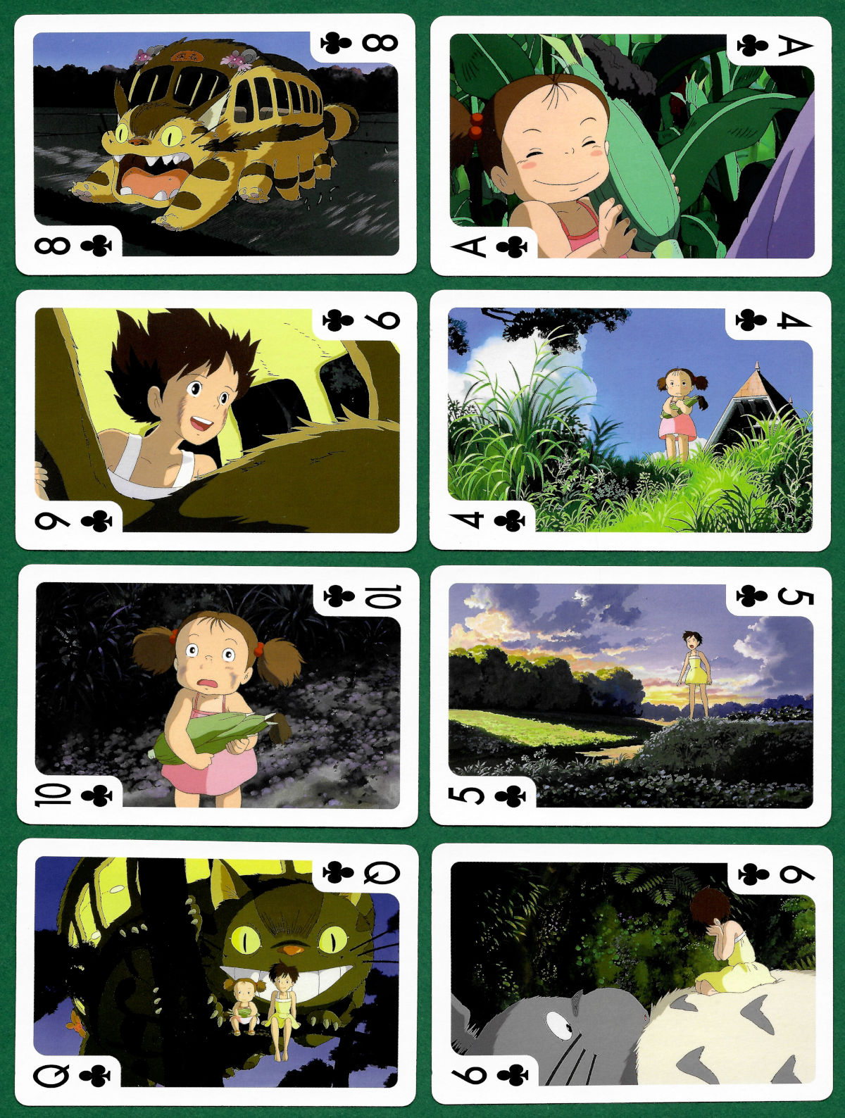 My Neighbor Totoro movie playing cards produced for Studio Ghibli by Ensky Co Ltd, 2010