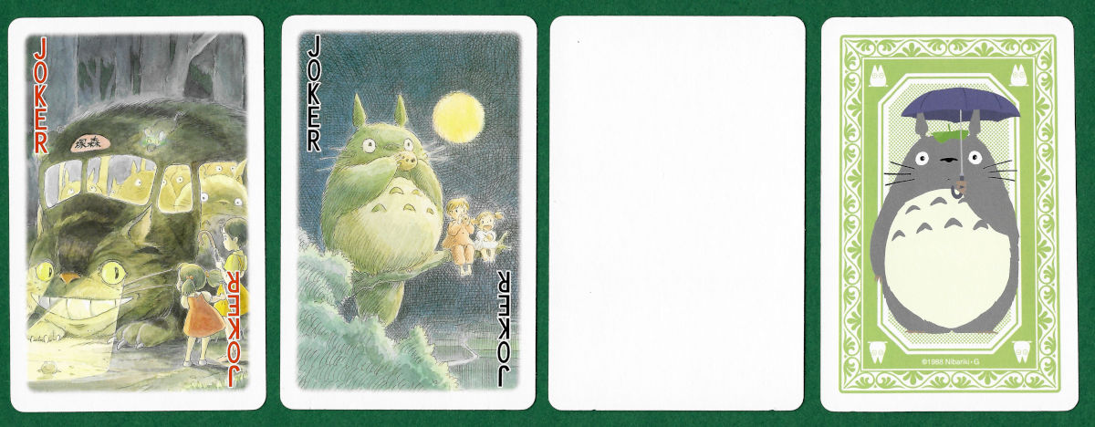 My Neighbor Totoro movie playing cards produced for Studio Ghibli by Ensky Co Ltd, 2010