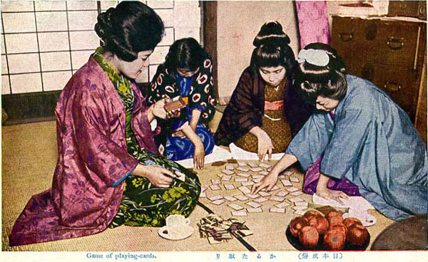 Game of Playing-cards, Japanese post card