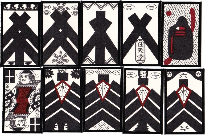 Kabufuda playing cards manufactured by Nintendo, Japan