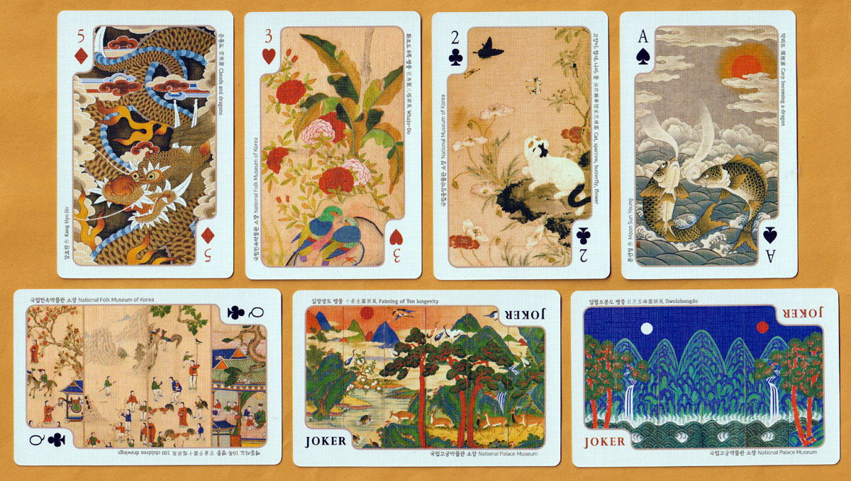 Korean Folk Painting Cards published by Design Gaanche, Bucheon, Gyeonggi Province, South Korea