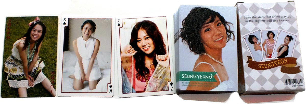 Seung-Yeon playing cards, made in South Korea