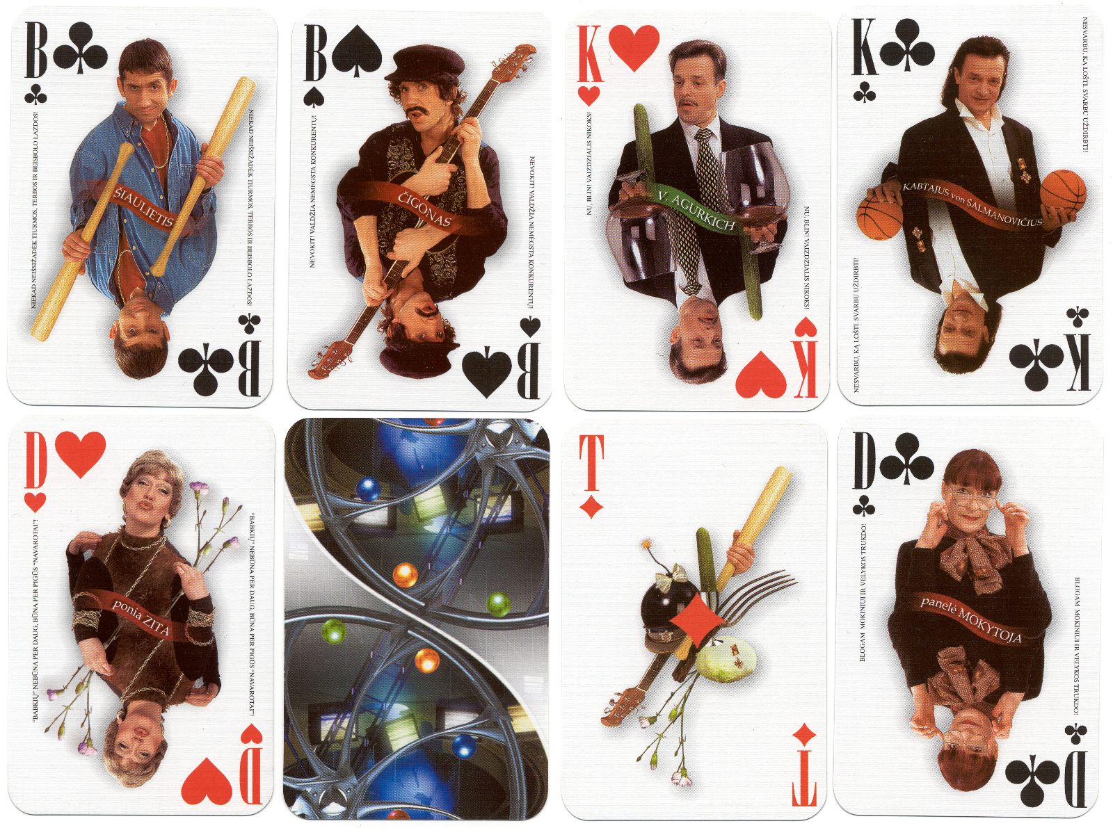 Dviracio Kortos, 2001, Lithuanian Satirical Playing Cards