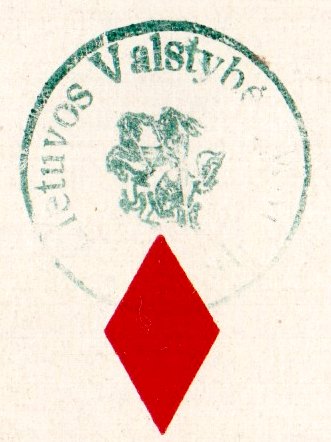 tax stamp on Ace of Diamonds