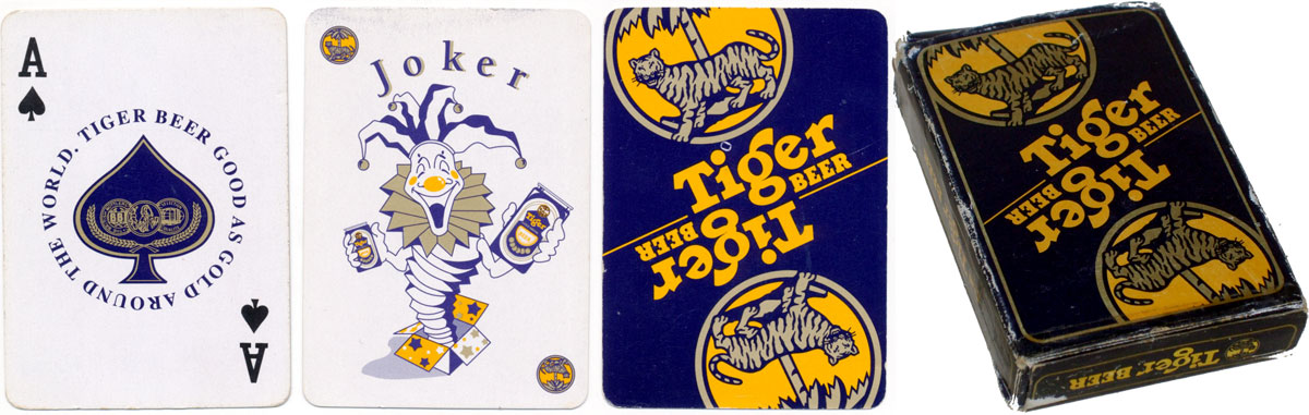 Tiger Beer advertising playing cards
