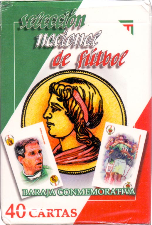 ‘Selección Nacional de Fútbol’ playing cards published in Mexico by Novelty Corp de México S.A. de C.V., 2002