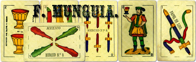 F. Munguia, playing card manufacturer, Mexico, c.1868-c.1882