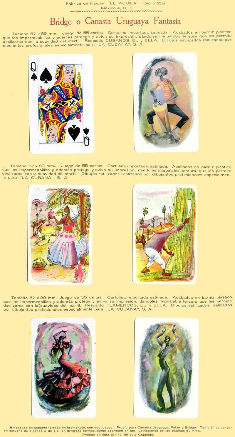 Naipes Bridge o Canasta Uruguaya, c.1960