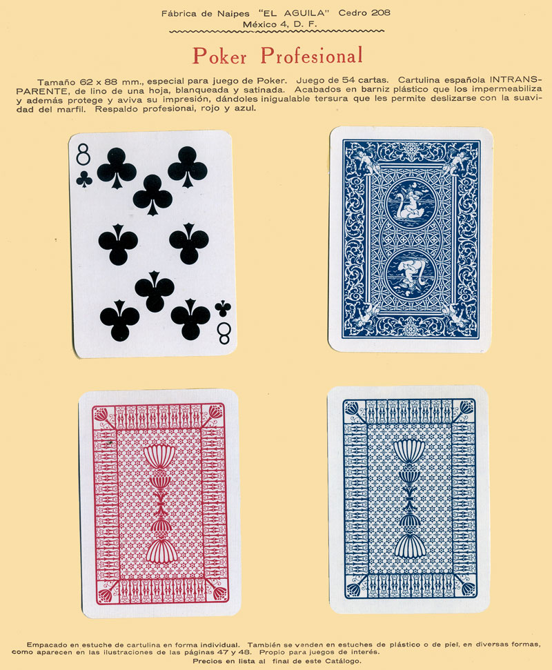 Naipes Poker Profesional, c.1960