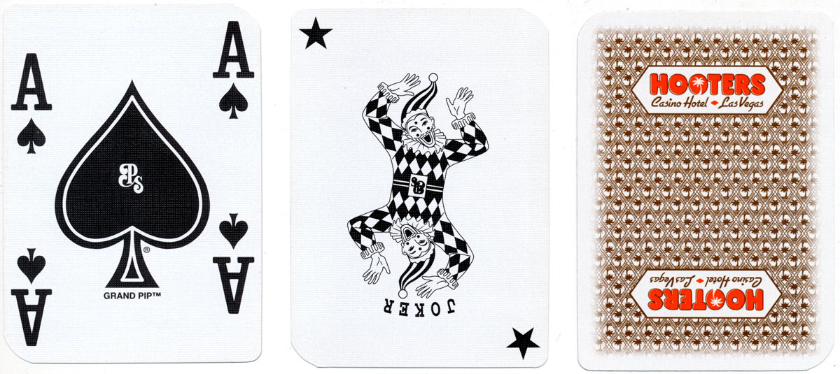 ‘Paulson’ playing cards produced by Gaming Partners International for Hooters Casino Hotel, Las Vegas