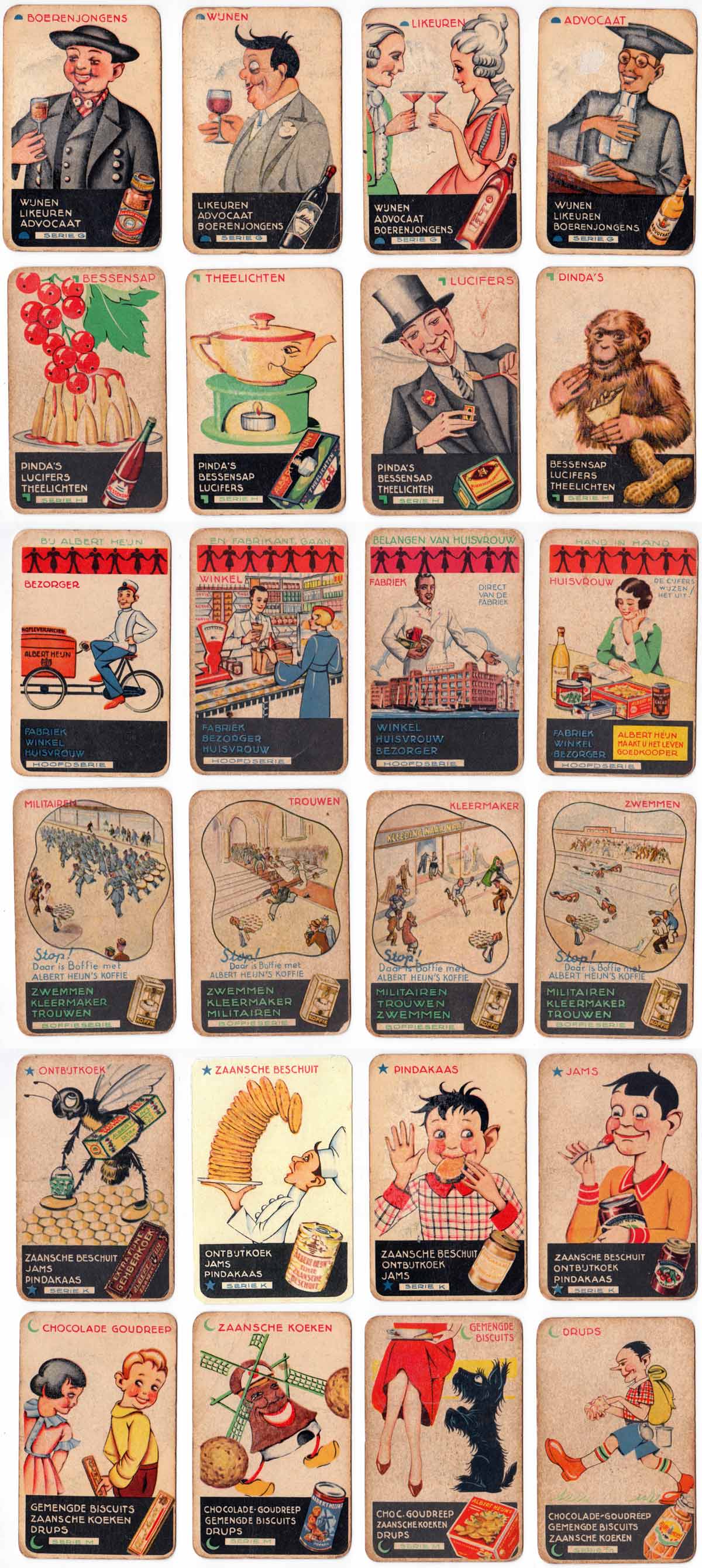 Albert Heijn’s Boffie Kwartetspel, 1920s Albert Heijn’s Boffie Kwartetspel, 1920s