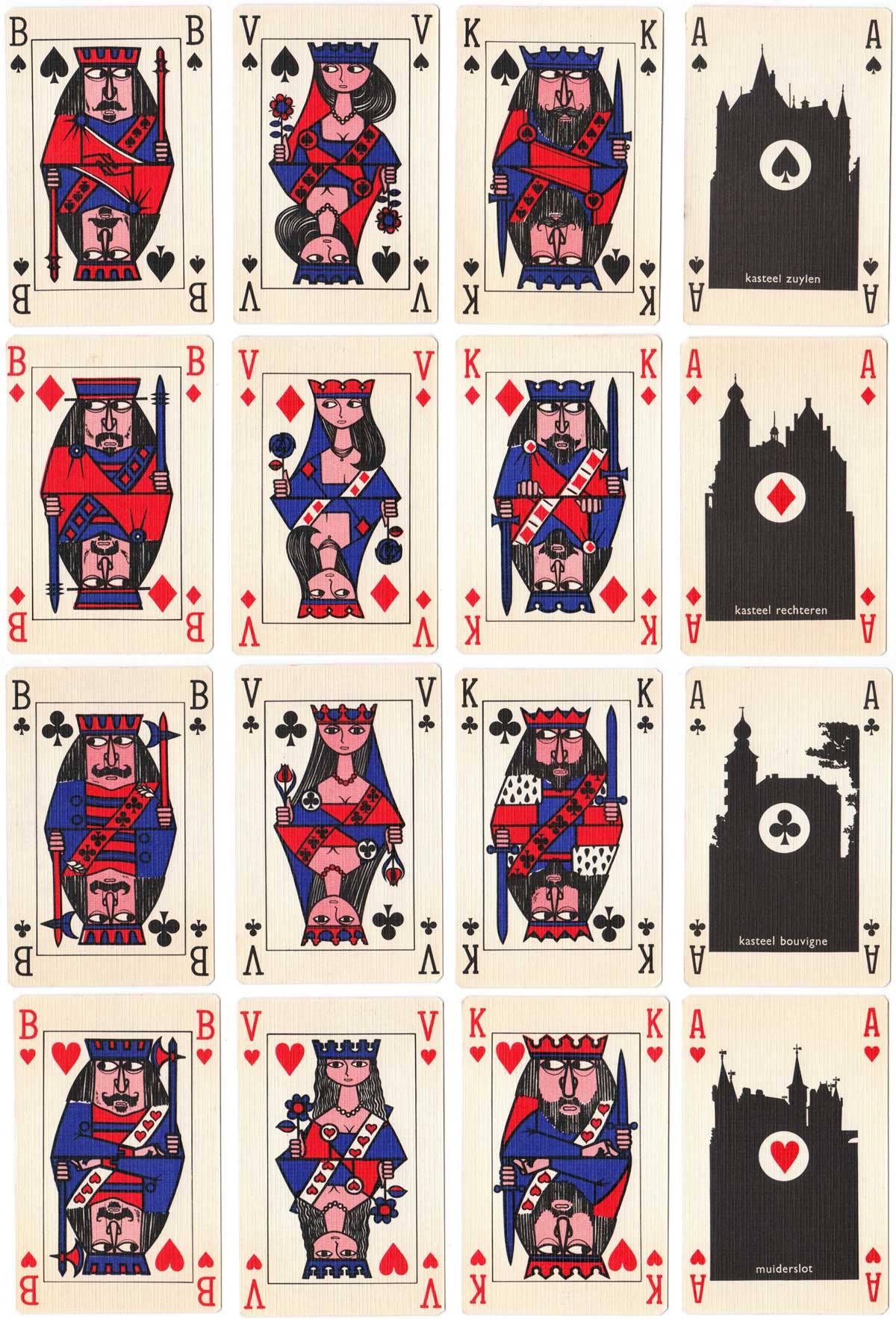 advertising playing cards printed by Drukkerij Juten, published by “De Kloof”, Holland, c.1970