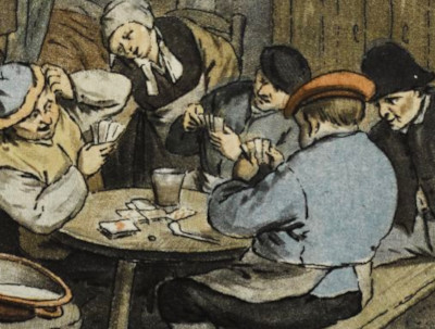 detail from Farmers in the Tavern after Adriaen van Ostade (Haarlem 1610–1685)