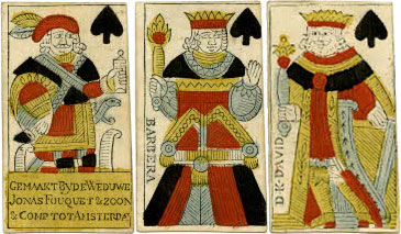 cards published by Jonas Fouquet & son, Amsterdam, 18th Century