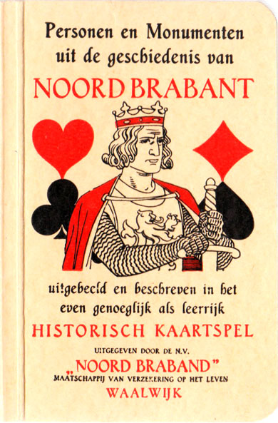 Historic card game published for Noord Braband Insurance Society, 1943