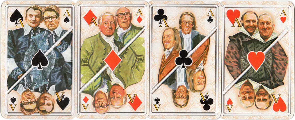 Dutch singers and theatre artist playing cards for “Story” magazine, 1978