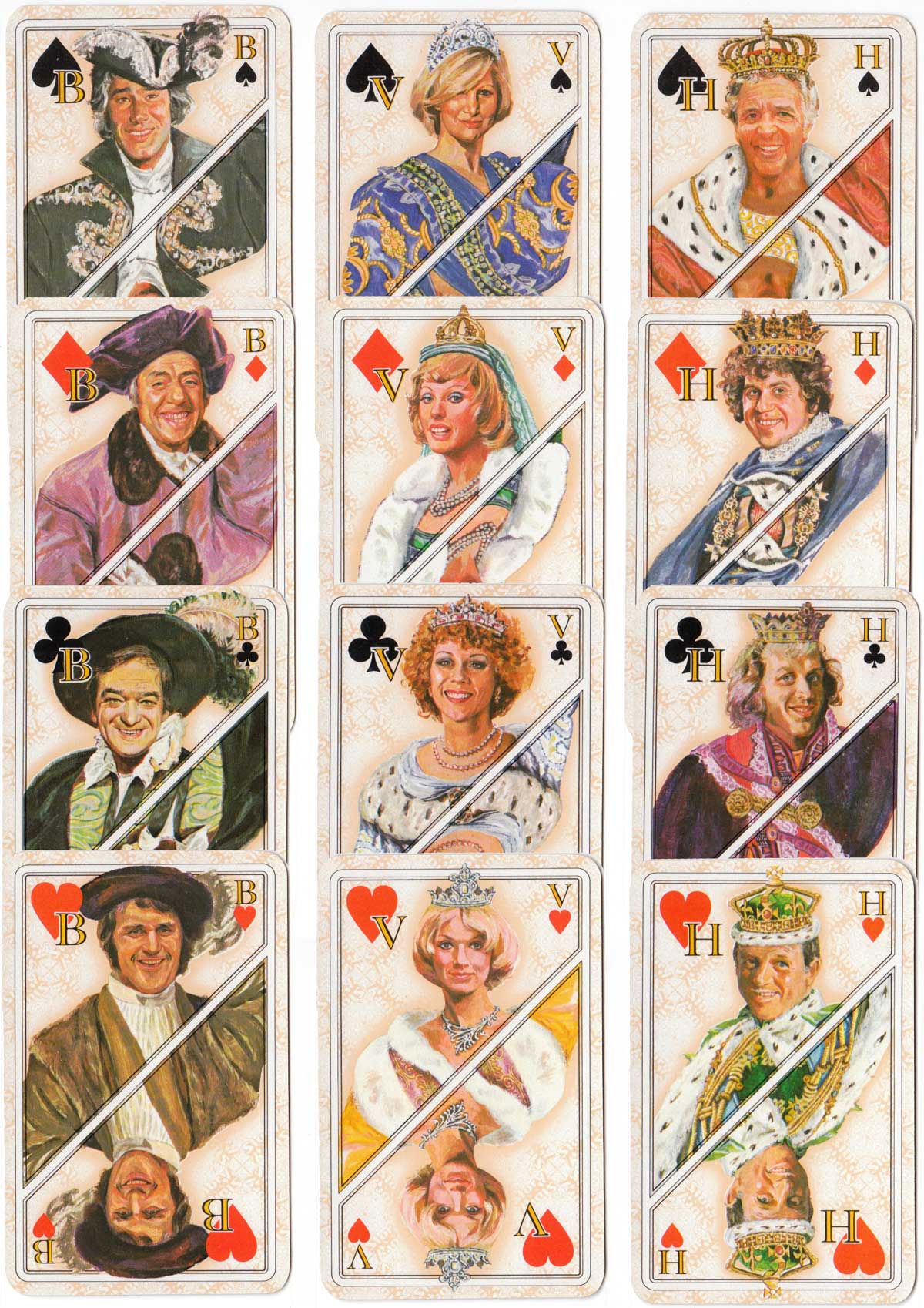 Dutch singers and theatre artist playing cards for “Story” magazine, 1978