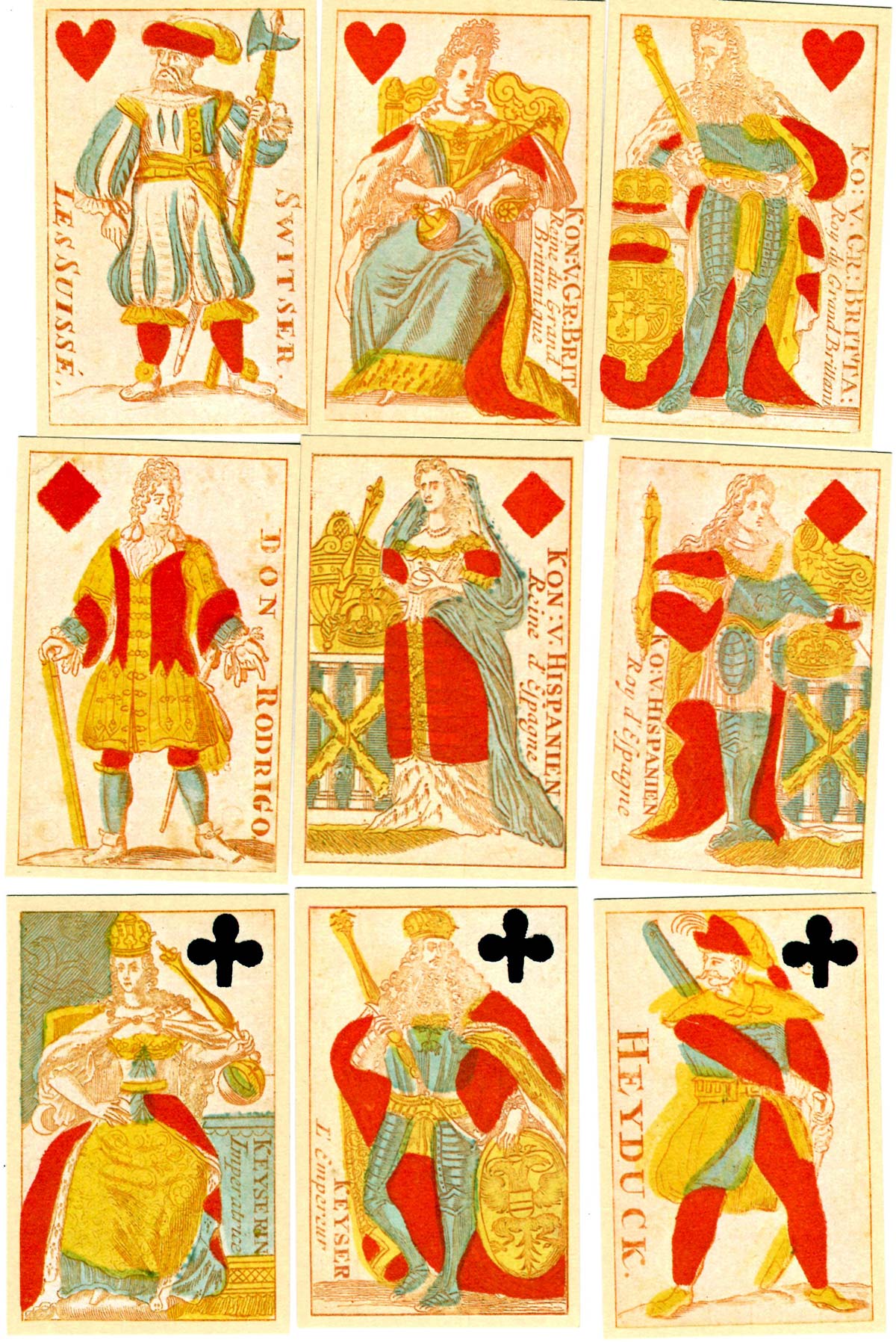 facsimile edition of cards first published by Carel de Wagenaer, Amsterdam in c.1698 facsimile edition of cards first published by Carel de Wagenaer, Amsterdam in c.1698