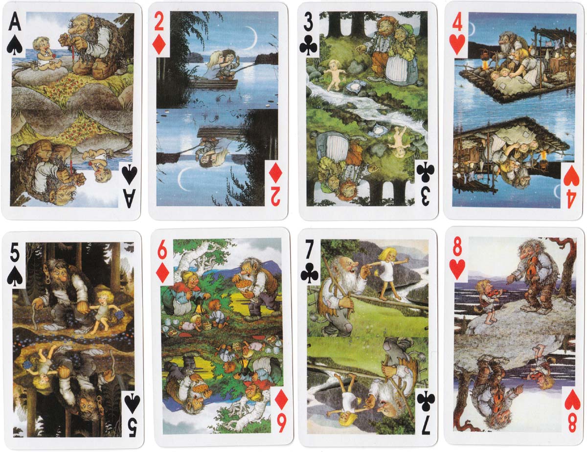 Norwegian Troll Cards published by Aune Forlag of Trondheim