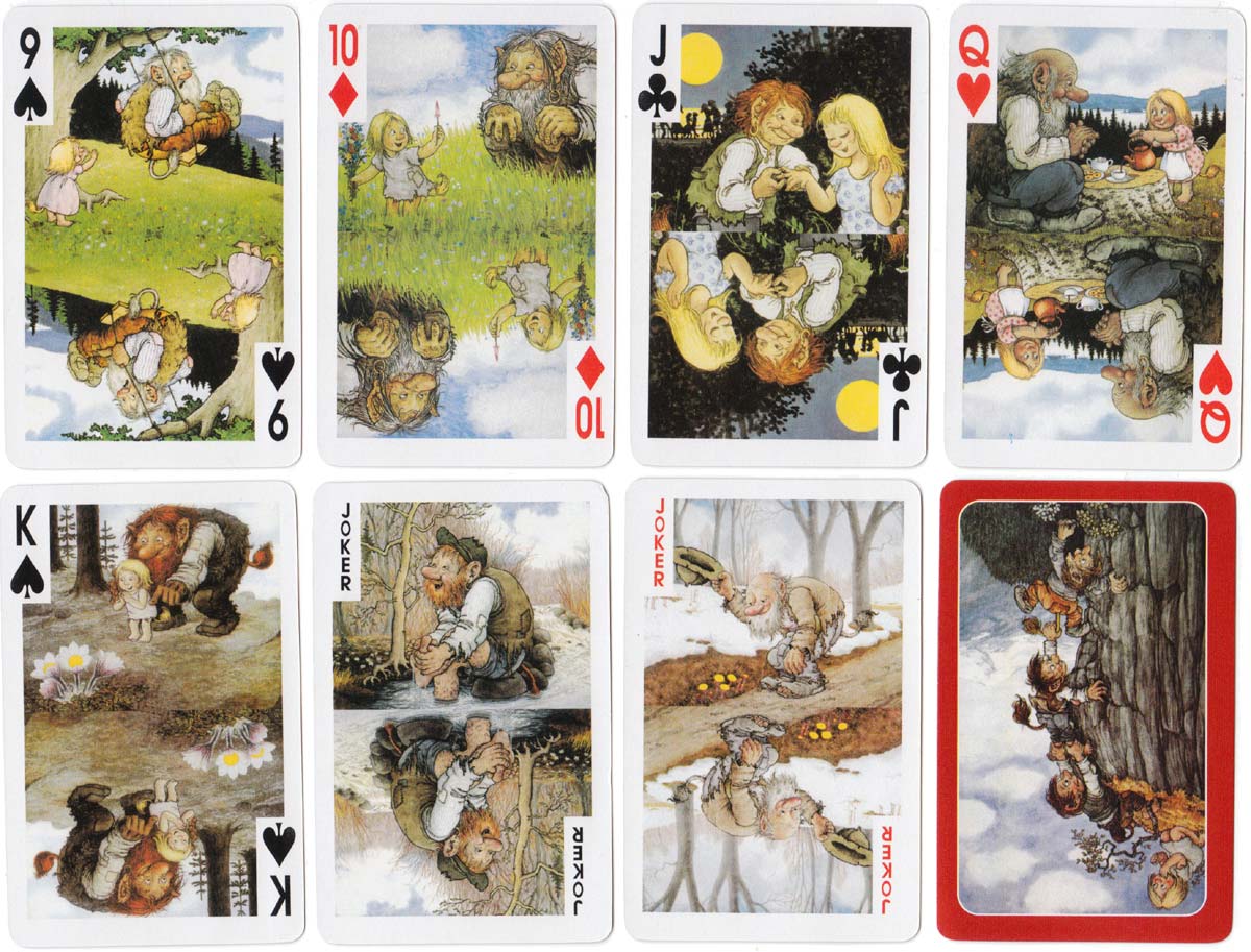 Norwegian Troll Cards published by Aune Forlag of Trondheim