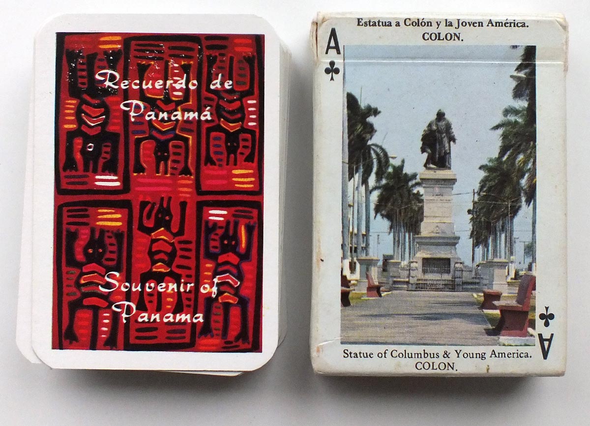 Recuerdos de Panama tourist playing cards, printed by Litho Garso, S.A., Panama, c.1980s