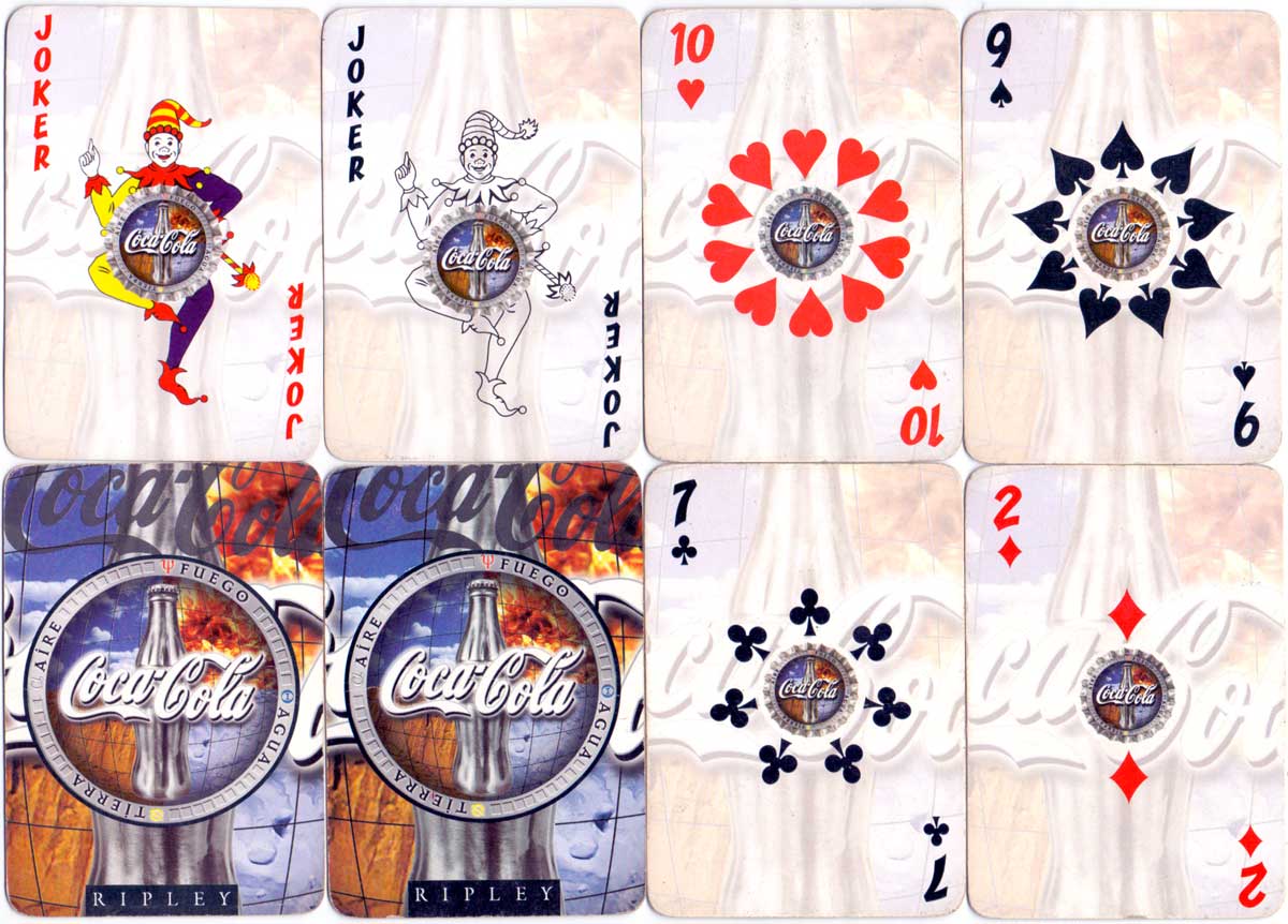 Coca-Cola themed deck produced for Ripley Depertment Store, Peru, anonymous manufacturer, c.2000 Coca-Cola themed deck produced for Ripley Depertment Store, Peru, anonymous manufacturer, c.2000