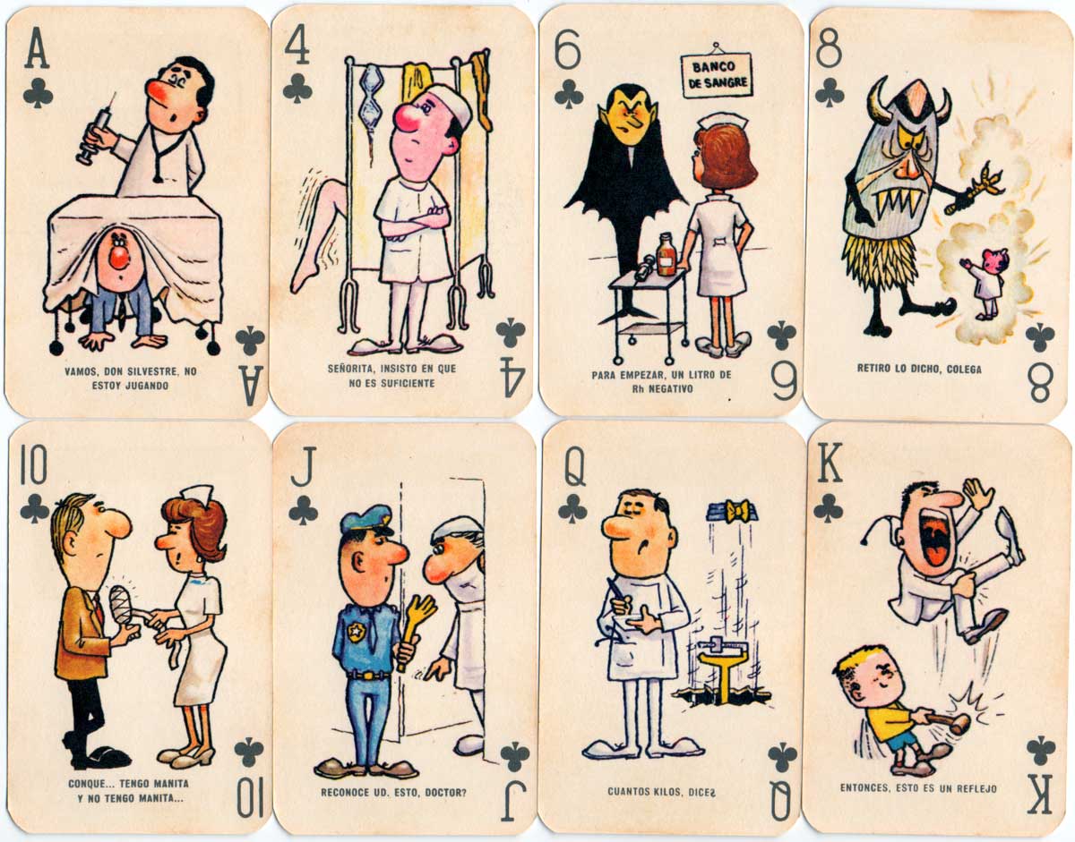 “Cefacidal” pharmaceutical advertising playing cards, Peru c.1975