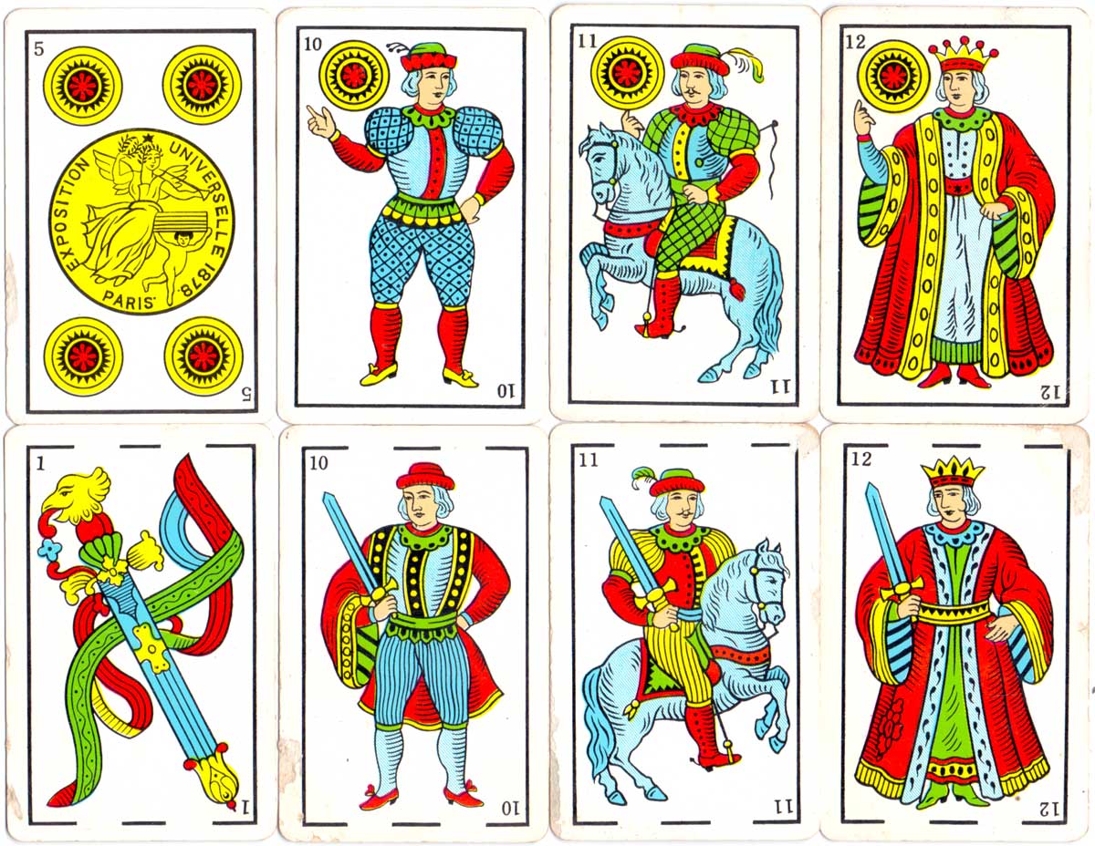 Spanish-suited playing cards printed for the Estanco de Naipes del Perú, c.1960