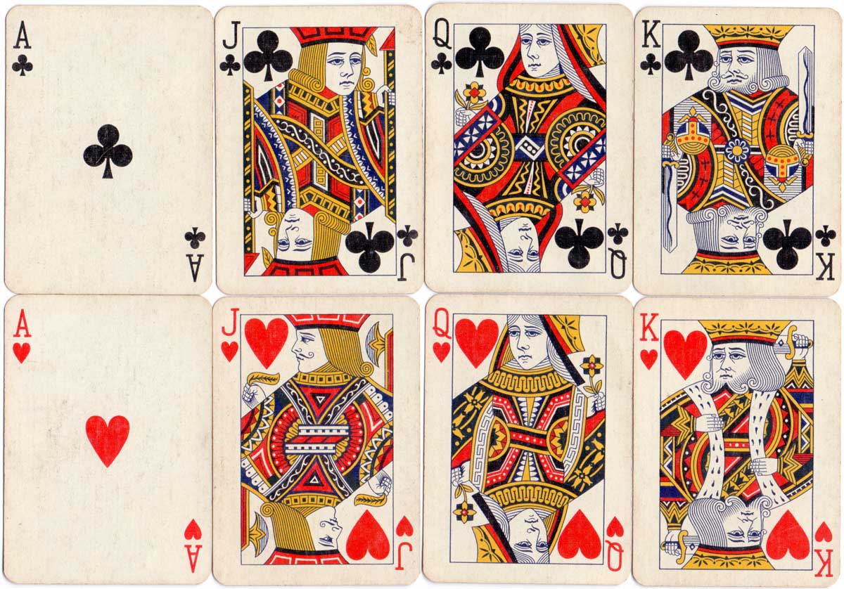 Playing cards manufactured by A.S.S. for the Estanco de Naipes del Peru, 1930s