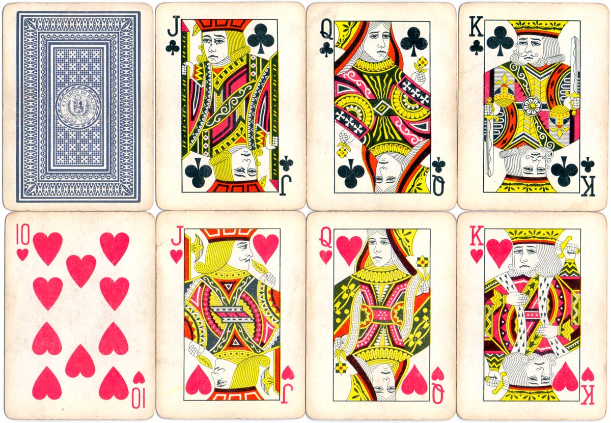 TOYO playing cards manufactured in China for the “Estanco de Naipes del Perú”, 1950s