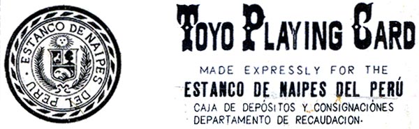 TOYO playing-cards manufactured in China for the “Estanco de Naipes del Perú”, 1950s