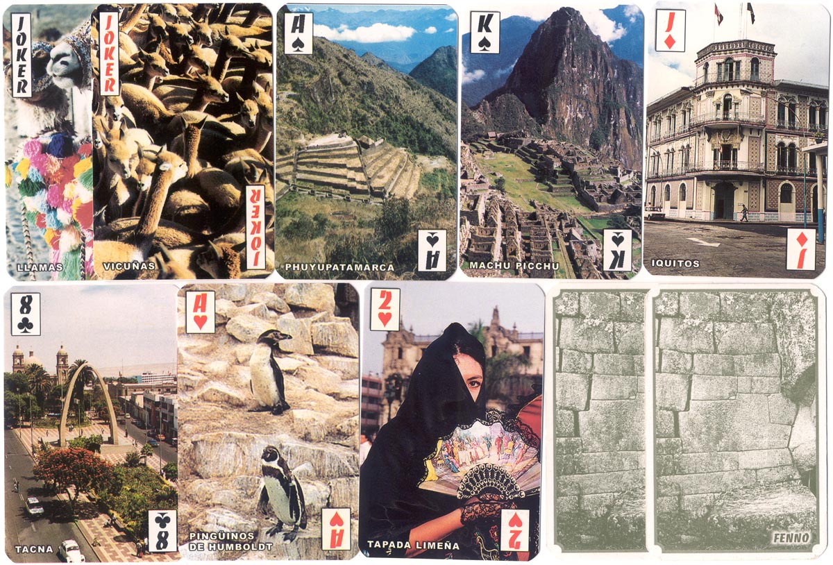 Fenno Discovering Peru Souvenir playing cards