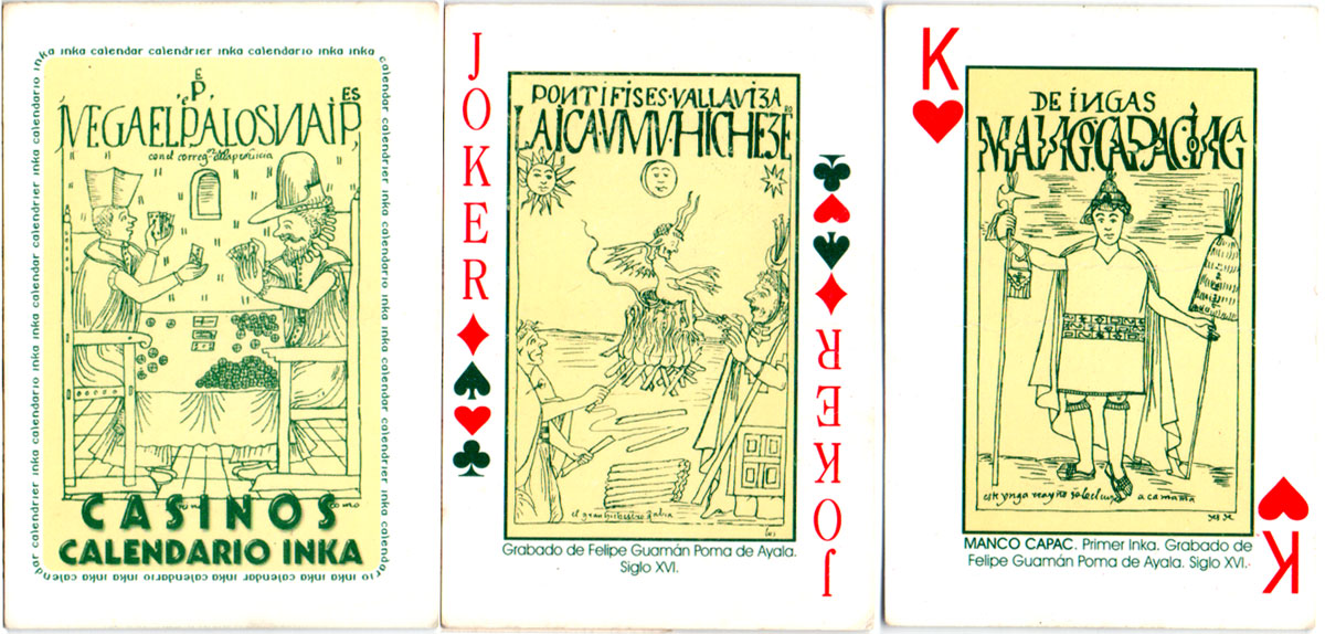 Calendario Inka — Calendario Inka playing cards — The World of Playing
