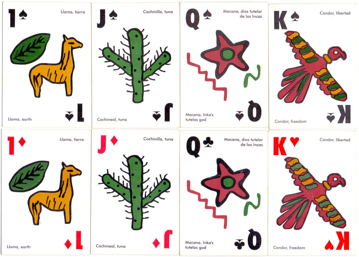 Inka Culture playing cards, Peru, c.2000 Inka Culture playing cards, Peru, c.2000