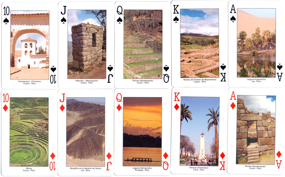 Assorted scenes from Peruvian landscape, architecture and culture published by Jan Mer S.A.C., c.2000