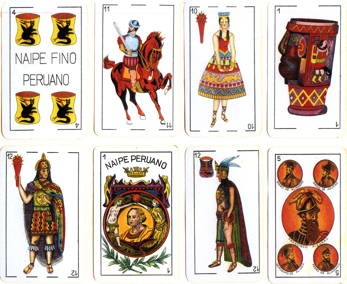 Peruvian costumes playing cards